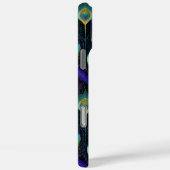 Abstraktes Pfauenfedermuster Case-Mate iPhone Hülle (Rückseite / Rechts)