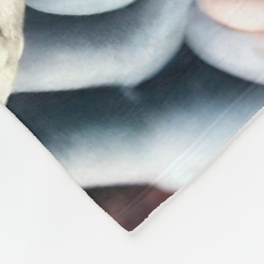 Abstraktes Pfauenfutter Fleece Blanket (Ecke)