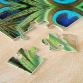 Abstraktes Pfauenmedaillendesign Puzzle (Seite)