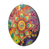 Abstraktes Pfeil-Brett der Kunst-163 Dartscheibe (Vorderseite rechts)