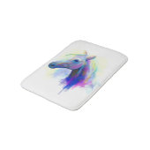 Abstraktes Pferd Bath Mat Badematte (Schrägansicht)