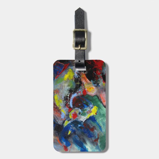 Abstraktes Pferd Gepäckanhänger (Vorderseite vertikal)