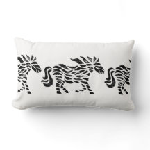 Abstraktes Pferd Holzblock drucken