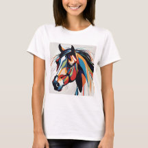 Abstraktes Pferd Mustang Pony Bronco Colt
