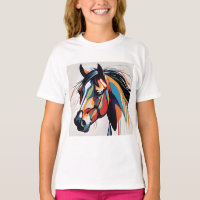 Abstraktes Pferd Mustang Pony Bronco Colt