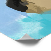 Abstraktes Pferd Poster (Ecke)