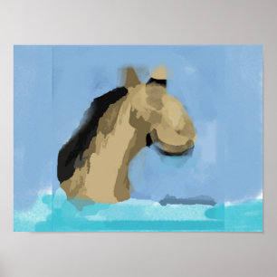 Abstraktes Pferd Poster