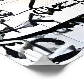 Abstraktes Pferd Poster (Ecke)