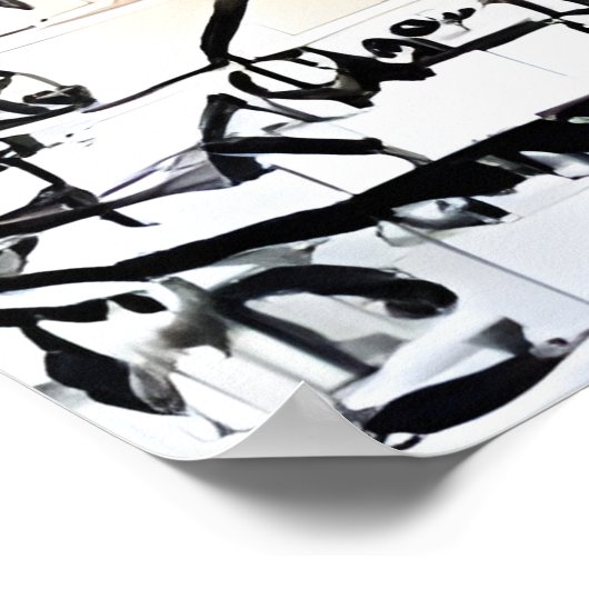 Abstraktes Pferd Poster (Ecke)