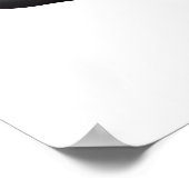 Abstraktes Pferd | Schwarz und Weiß Poster (Ecke)