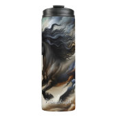 Abstraktes Pferd Wolken-Traumlandschaft-Kunst Thermosbecher (Vorderseite)