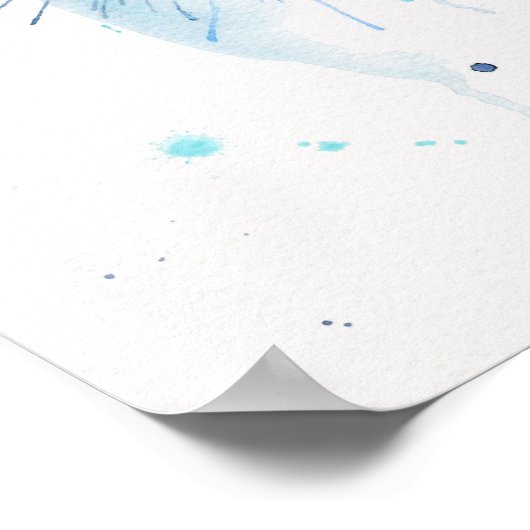 Abstraktes Pferdeauge Poster (Ecke)