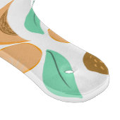 Abstraktes Pfirsichfruchtscheiben Handgezeichnetes Schneidebrett (Ecke)