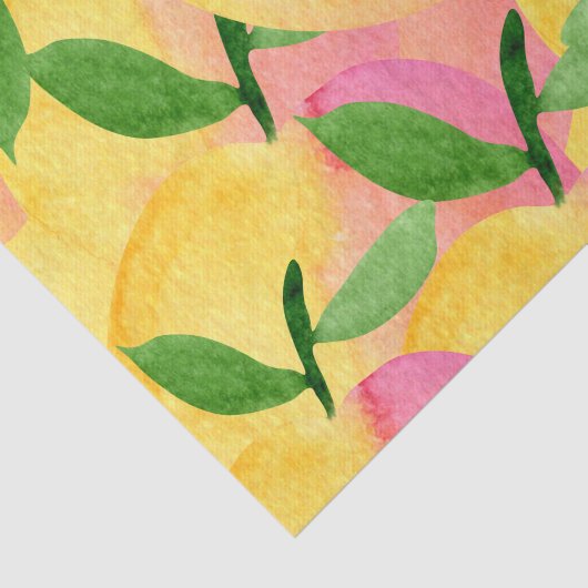 Abstraktes Pfirsichobst Seidenpapier (Ausschnitt)