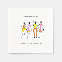 Abstraktes, Phantastisches Party Geburtstag Serviette