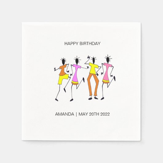 Abstraktes, Phantastisches Party Geburtstag Serviette (Vorderseite)