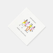 Abstraktes, Phantastisches Party Geburtstag Serviette (Ecke)