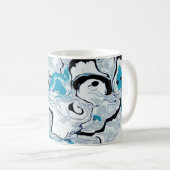 Abstraktes Phantom-Muster. Kaffeetasse (VorderseiteRechts)