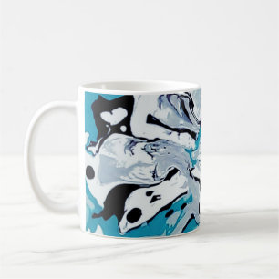 Abstraktes Phantom-Muster. Kaffeetasse