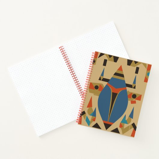 Abstraktes pharaonisches Kunstheft Notizblock (Innenseite)