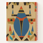 Abstraktes pharaonisches Kunstheft Notizblock (Rückseite)