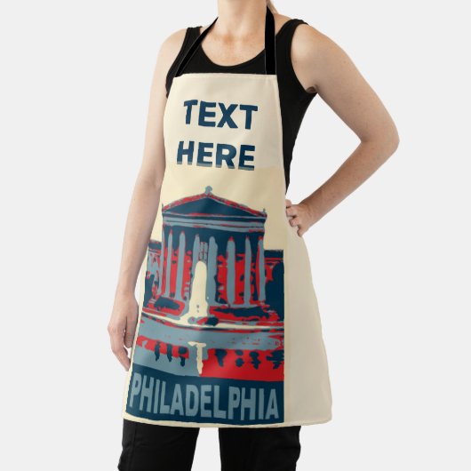 Abstraktes Philadelphia-Design fügen Text, Schürze (InSitu)