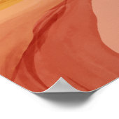 Abstraktes Phoenix-Wüstendesign Poster (Ecke)