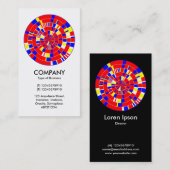 Abstraktes Pi Wheel 01 Visitenkarte (Vorne/Hinten)