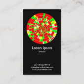 Abstraktes Pi Wheel 02 Visitenkarte (Rückseite)