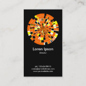 Abstraktes Pi Wheel 04 Visitenkarte (Rückseite)