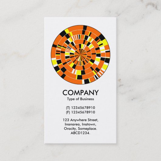 Abstraktes Pi Wheel 04 Visitenkarte (Vorderseite)
