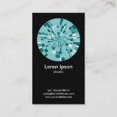 Abstraktes Pi Wheel 05 Visitenkarte (Rückseite)