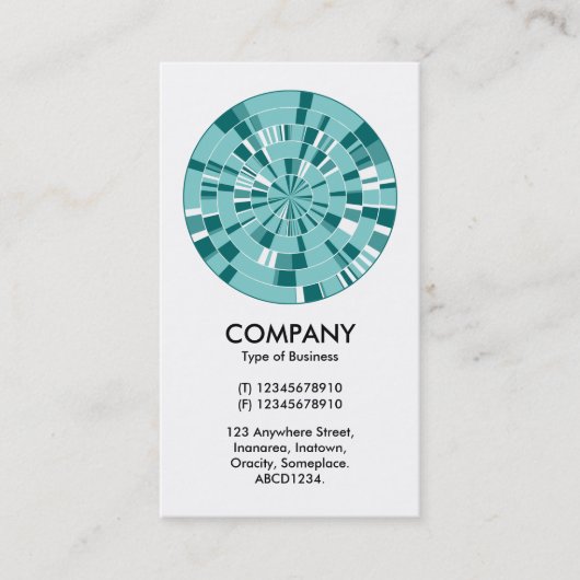 Abstraktes Pi Wheel 05 Visitenkarte (Vorderseite)