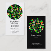 Abstraktes Pi Wheel 06 Visitenkarte (Vorne/Hinten)