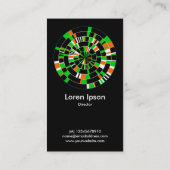 Abstraktes Pi Wheel 06 Visitenkarte (Rückseite)