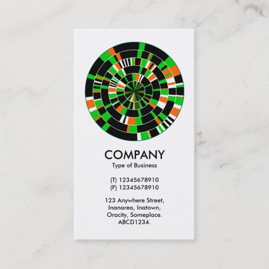 Abstraktes Pi Wheel 06 Visitenkarte (Vorderseite)