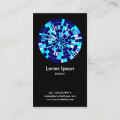 Abstraktes Pi Wheel 07 Visitenkarte (Rückseite)