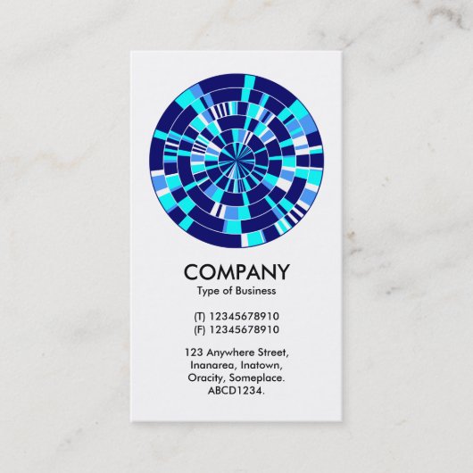 Abstraktes Pi Wheel 07 Visitenkarte (Vorderseite)