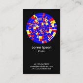 Abstraktes Pi Wheel 08 Visitenkarte (Rückseite)