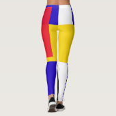 Abstraktes Piet Mondrian  Leggings (Rückseite)