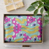 Abstraktes Pilz mit Opsemuster Seidenpapier (Geschenk)