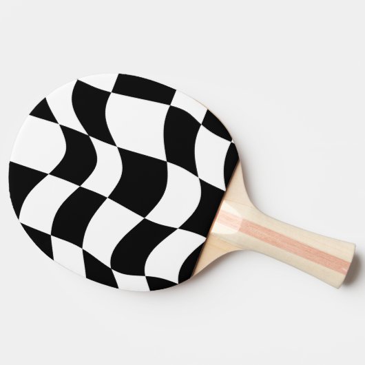 Abstraktes Ping Pong Paddle Tischtennis Schläger (Seitenansicht)