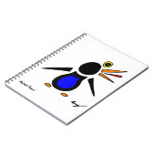 Abstraktes Pinguin-Notebook Notizblock (Linke Seite)