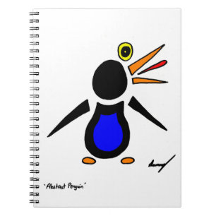 Abstraktes Pinguin-Notebook Notizblock