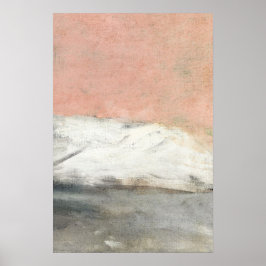 Abstraktes Pink Pastellfarben Poster