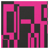 Abstraktes Pink/Schwarz Muster  Formen Stoff (Nahaufnahme)