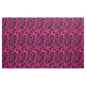 Abstraktes Pink/Schwarz Muster  Formen Stoff (Yard (91,4 cm))