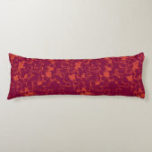 Abstraktes Pink und Orange Seitenschläferkissen (Vorderseite)