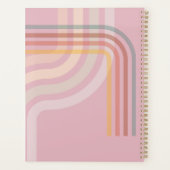 Abstraktes pinkfarbenes Geschäft Planer (Rückseite)