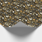 Abstraktes Pinselmuster Geschenkpapier (Ecke)